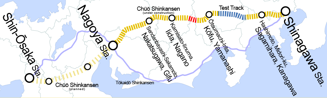 Chūō_Shinkansen_map